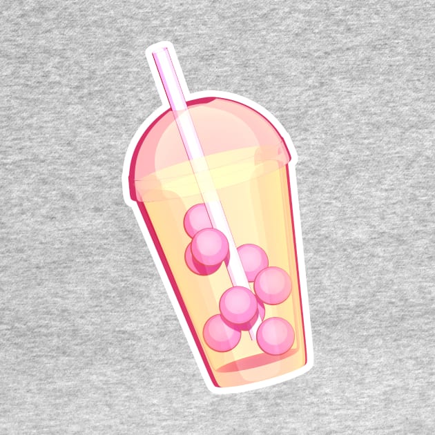 Pink Pearl Milk Tea by AKdesign